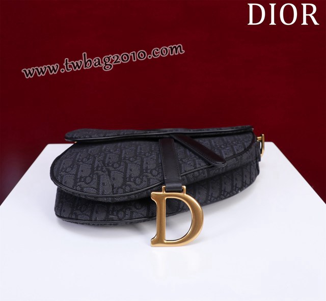Dior专柜新款迪奥高仿原单长肩带大小号牛皮马鞍包手拎斜挎包 djfk1774